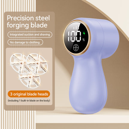 Lint Remover Electric – Portable Clothes Depiller & Fabric Shaver – Removes Lint, Hair, and Pilling from Sweaters & Jackets – Rechargeable and Fabric Safe-Purple.