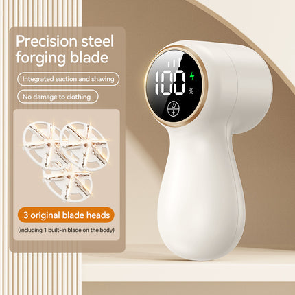 Lint Remover Electric – Portable Clothes Depiller & Fabric Shaver – Removes Lint, Hair and Pilling from Sweaters & Jackets – Rechargeable and Safe for Fabrics-White.