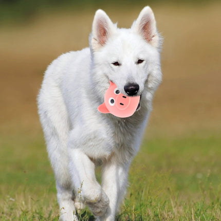 Interactive Dog Toy - Squeaky Pig Chew Toy - Beneficial for dogs and puppies - Makes playtime more fun for pets - Makes a purring sound.