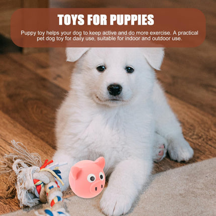 Interactive Dog Toy - Squeaky Pig Chew Toy - Beneficial for dogs and puppies - Makes playtime more fun for pets - Makes a purring sound.