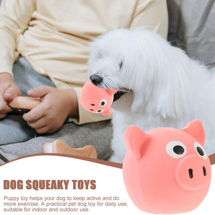 Interactive Dog Toy - Squeaky Pig Chew Toy - Beneficial for dogs and puppies - Makes playtime more fun for pets - Makes a purring sound.