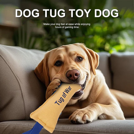 Bite Resistant Dog Toys - Heavy Duty Training Toys with Bite Resistance - Dog Tug Toys - Highly Efficient and Durable Training Aids - Yellow - One.