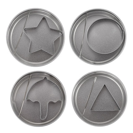 Cookie Cutters - Cookie Press Tools - Cookie Molds - DIY Baking Mold Set - Stainless Steel - Set of 12.