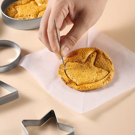Cookie Cutters - Cookie Press Tools - Cookie Molds - DIY Baking Mold Set - Stainless Steel - Set of 12.