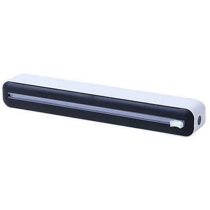 Cling Wrap Cutter - Magnetic Back Design - Two-Way Slider - Plastic Wrap Cutting - Fridge Mounted - Saran Wrap Organizer - Kitchen Tool Black.