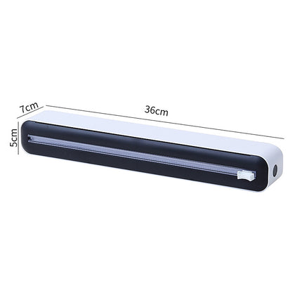 Cling Wrap Cutter - Magnetic Back Design - Two-Way Slider - Plastic Wrap Cutting - Fridge Mounted - Saran Wrap Organizer - Kitchen Tool Green.
