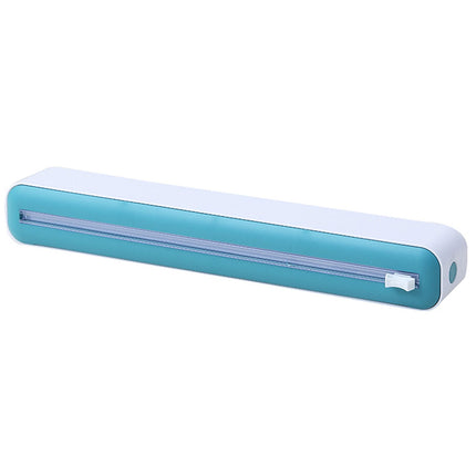 Cling Wrap Cutter - Magnetic Back Design - Two-Way Slider - Plastic Wrap Cutting - Fridge Mounted - Saran Wrap Organizer - Kitchen Tool Yellow.