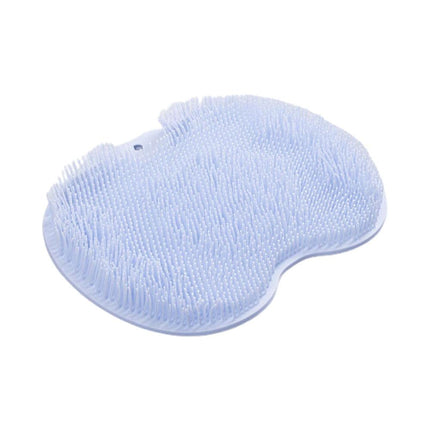 Shower Foot Massager Scrubber, Silicone Bath Massage Cushion Brush Anti-Slip for Lazy Wash Feet, Improves Foot Circulation Blue.