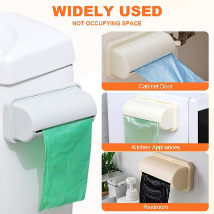 Fineliner Bag Dispenser,New Bin liner Dispenser Trash Bag Holder Dispenser for Plastic Bag Organizer, garbage bag holder for Kitchen Bathroom Laundry Room Organization Storage.