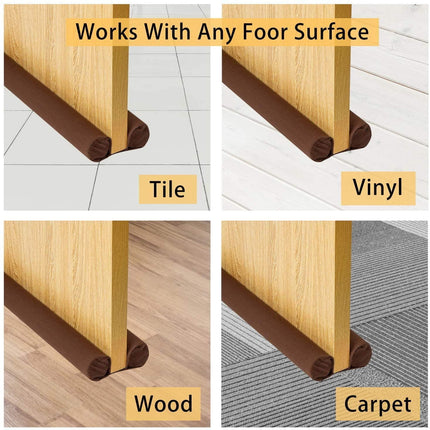 Draft Door Stopper 36 Inches, Draft Guard for Interior Door, Heavy Duty Door Sweep, Sound Proof Reduce Noise Keeping Warm in and Cold Out, Thicker Door Draft.