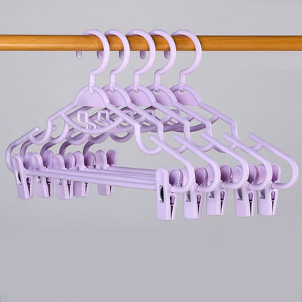 JSCDRPDWL Plastic Pants Hangers with Clips 5 Pack Heavy Duty Skirt Hangers Swivel Hook and Notches Space Saving Acrylic Clip Hangers for Pants Suitable for All Clothing White.