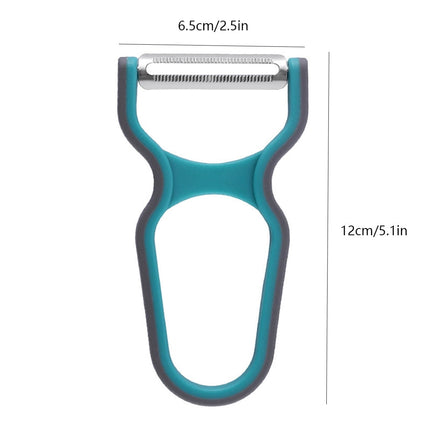 3 Pieces Vegetable Peeler Set For Potato Fruit Non-Slip Home Kitchen Peeling Tool Random Color.