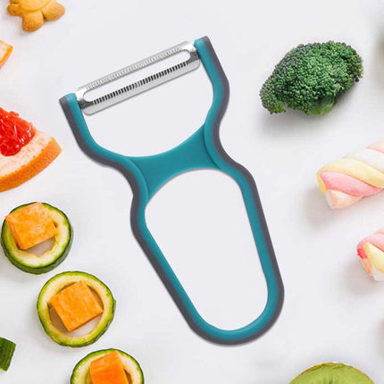 3 Pieces Vegetable Peeler Set For Potato Fruit Non-Slip Home Kitchen Peeling Tool Random Color.