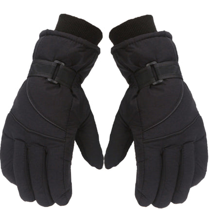 IDALL Ski Gloves Waterproof Gloves Winter Outdoor Men And Women Snow Skating Snowboarding Windproof Warm Ski Gloves Snow Gloves Winter Gloves W-Blue One Size Black.
