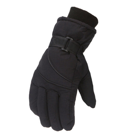 IDALL Ski Gloves Waterproof Gloves Winter Outdoor Men And Women Snow Skating Snowboarding Windproof Warm Ski Gloves Snow Gloves Winter Gloves W-Blue One Size Black.