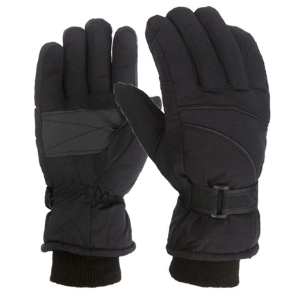 IDALL Ski Gloves Waterproof Gloves Winter Outdoor Men And Women Snow Skating Snowboarding Windproof Warm Ski Gloves Snow Gloves Winter Gloves W-Blue One Size Black.