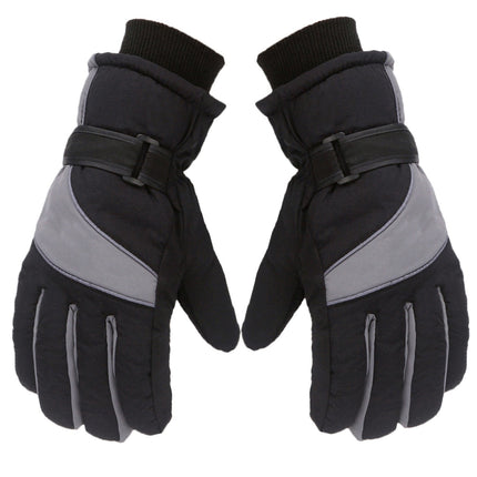 IDALL Ski Gloves Waterproof Gloves Winter Outdoor Men And Women Snow Skating Snowboarding Windproof Warm Ski Gloves Snow Gloves Winter Gloves W-Blue One Size Grey.