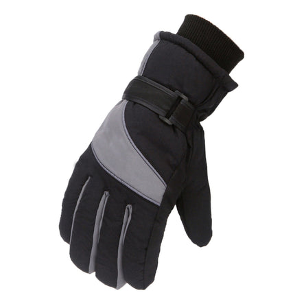 IDALL Ski Gloves Waterproof Gloves Winter Outdoor Men And Women Snow Skating Snowboarding Windproof Warm Ski Gloves Snow Gloves Winter Gloves W-Blue One Size Grey.