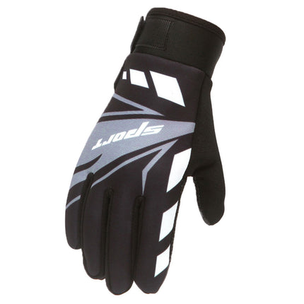 IDALL Ski Gloves Waterproof Gloves Winter Outdoor Men And Women Snow Skating Snowboarding Windproof Warm Ski Gloves Snow Gloves Winter Gloves W-Blue One Size W-Black.