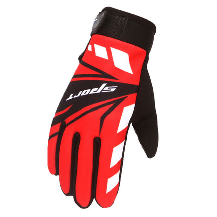 IDALL Ski Gloves Waterproof Gloves Winter Outdoor Men And Women Snow Skating Snowboarding Windproof Warm Ski Gloves Snow Gloves Winter Gloves W-Blue One Size W-Red.