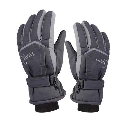 IDALL Ski Gloves Waterproof Gloves Winter Outdoor Men And Women Snow Skating Snowboarding Windproof Warm Ski Gloves Snow Gloves Winter Gloves W-Blue One Size Y-Gray
