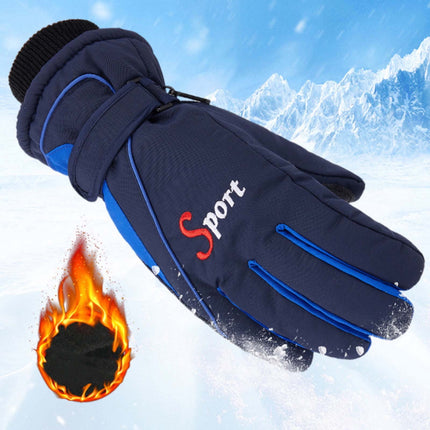 IDALL Ski Gloves Waterproof Gloves Winter Outdoor Men And Women Snow Skating Snowboarding Windproof Warm Ski Gloves Snow Gloves Winter Gloves W-Blue One Size Z-Blue.