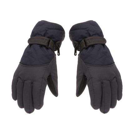 Dengjunhu Kids Winter Gloves - Snow & Ski Waterproof Youth Gloves for Boys & Girls - Insulated for Cold Weather Outdoor Play, Skiing & Snowboarding L Black.