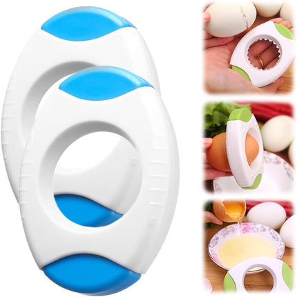 Egg Shell Opener for Hard Boiled Eggs,Egg Peeler Tool Topper Cutter Tool, Handheld Quick Raw Eggs Cracker Separator Tools, Kitchen Gadgets for Baking and Cooking Blue.