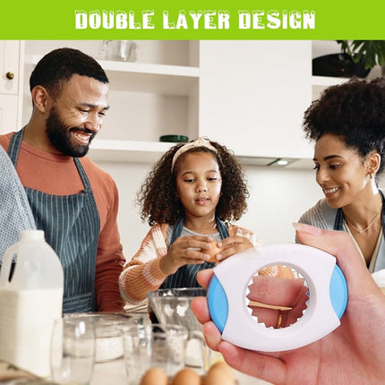 Egg Shell Opener for Hard Boiled Eggs,Egg Peeler Tool Topper Cutter Tool, Handheld Quick Raw Eggs Cracker Separator Tools, Kitchen Gadgets for Baking and Cooking Blue.