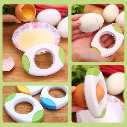 Egg Shell Opener for Hard Boiled Eggs,Egg Peeler Tool Topper Cutter Tool, Handheld Quick Raw Eggs Cracker Separator Tools, Kitchen Gadgets for Baking and Cooking Blue.