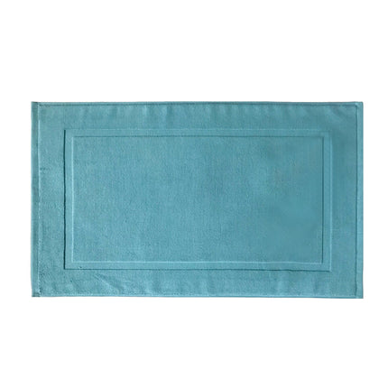 2PCS White Cotton Classic Rug Bath Mats Absorbent Cotton Hotel Spa Shower Bathtub Mats [Not A Bathroom Rug] Machine Washable Shower Bathroom Floor Towel B.