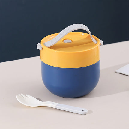 Ramen BBlueowl, Soup Bowls, Microwave Ramen Bowl with Lid, Lunch Box with Lid, Durable and Heat Resistant Bowl for Noodles, Rice, and Soups, Perfect for Home, Office, or School Meals， Z13_D.