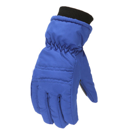 GXWEA Gloves For Kids Toddler Skis Kids Gloves Winter Gloves Thick Gloves Stretchy Warm Gloves Boys Girls 6-24 Months 7-12 Year AHA1 kids snow gloves Blue.
