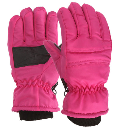 GXWEA Gloves For Kids Toddler Skis Kids Gloves Winter Gloves Thick Gloves Stretchy Warm Gloves Boys Girls 6-24 Months 4-8 Year AHA1 kids snow gloves Hot Pink.