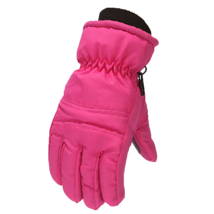 GXWEA Gloves For Kids Toddler Skis Kids Gloves Winter Gloves Thick Gloves Stretchy Warm Gloves Boys Girls 6-24 Months 4-8 Year AHA1 kids snow gloves Hot Pink.