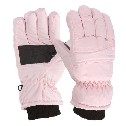 GXWEA Gloves For Kids Toddler Skis Kids Gloves Winter Gloves Thick Gloves Stretchy Warm Gloves Boys Girls 6-24 Months 4-8 Year AHA1 kids snow gloves Pink.