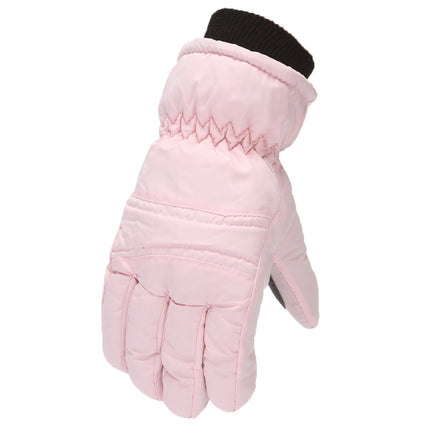 GXWEA Gloves For Kids Toddler Skis Kids Gloves Winter Gloves Thick Gloves Stretchy Warm Gloves Boys Girls 6-24 Months 4-8 Year AHA1 kids snow gloves Pink.