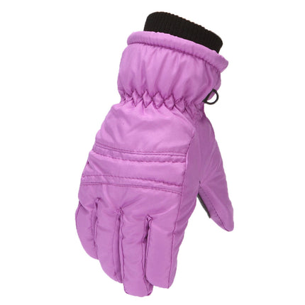 GXWEA Gloves For Kids Toddler Skis Kids Gloves Winter Gloves Thick Gloves Stretchy Warm Gloves Boys Girls 6-24 Months 4-8 Year AHA1 kids snow gloves Purple.