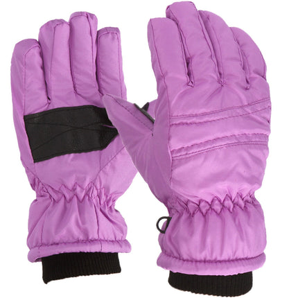 GXWEA Gloves For Kids Toddler Skis Kids Gloves Winter Gloves Thick Gloves Stretchy Warm Gloves Boys Girls 6-24 Months 7-12 Year AHA1 kids snow gloves Purple.