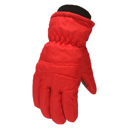 GXWEA Gloves For Kids Toddler Skis Kids Gloves Winter Gloves Thick Gloves Stretchy Warm Gloves Boys Girls 6-24 Months 7-12 Year AHA1 kids snow gloves Red.