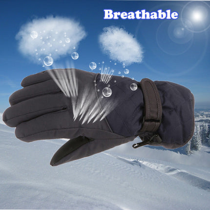 GXWEA Gloves For Kids Toddler Skis Kids Gloves Winter Gloves Thick Gloves Stretchy Warm Gloves Boys Girls 6-24 Months 10-16 Year AHA2 kids snow gloves Black.