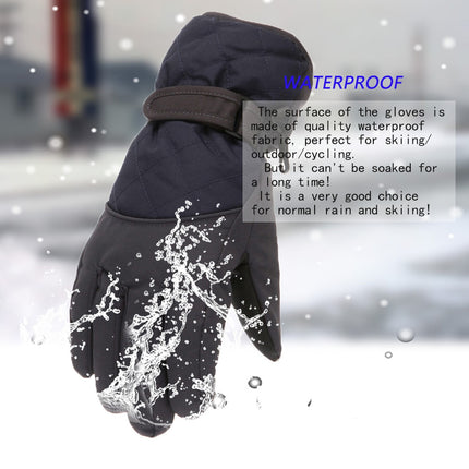 GXWEA Gloves For Kids Toddler Skis Kids Gloves Winter Gloves Thick Gloves Stretchy Warm Gloves Boys Girls 6-24 Months 6-11 Year AHA2 kids snow gloves Black.