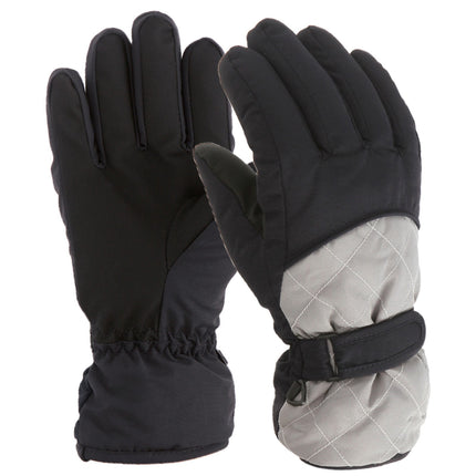 GXWEA Gloves For Kids Toddler Skis Kids Gloves Winter Gloves Thick Gloves Stretchy Warm Gloves Boys Girls 6-24 Months 10-16 Year AHA2 kids snow gloves Grey.