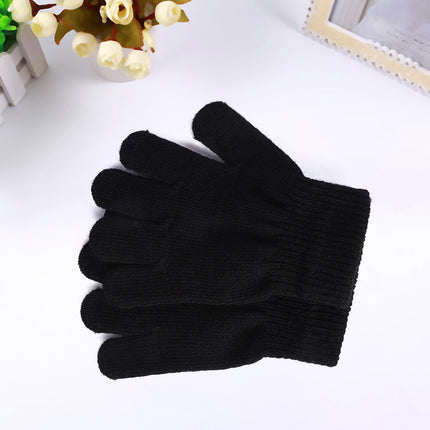 GXWEA Gloves For Kids Toddler Skis Kids Gloves Winter Gloves Thick Gloves Stretchy Warm Gloves Boys Girls 6-24 Months 5-12 years AHA3 kids snow gloves Black.