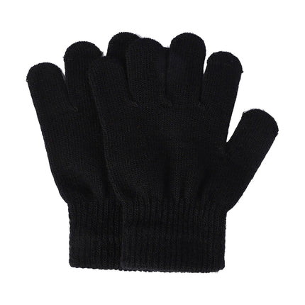 GXWEA Gloves For Kids Toddler Skis Kids Gloves Winter Gloves Thick Gloves Stretchy Warm Gloves Boys Girls 6-24 Months 5-12 years AHA3 kids snow gloves Black.