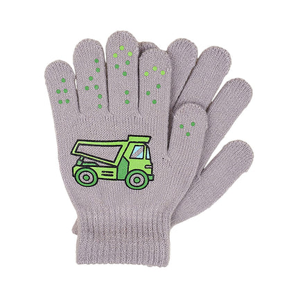 GXWEA Gloves For Kids Toddler Skis Kids Gloves Winter Gloves Thick Gloves Stretchy Warm Gloves Boys Girls 6-24 Months 5-12 years AHA4 kids snow gloves Grey.