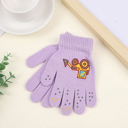GXWEA Gloves For Kids Toddler Skis Kids Gloves Winter Gloves Thick Gloves Stretchy Warm Gloves Boys Girls 6-24 Months 5-12 years AHA4 kids snow gloves Purple.