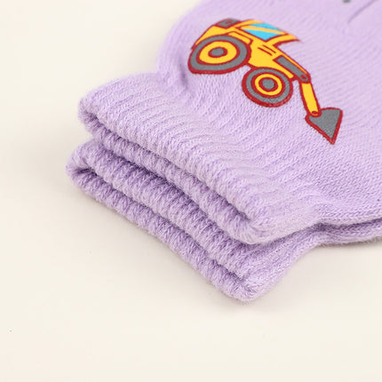 GXWEA Gloves For Kids Toddler Skis Kids Gloves Winter Gloves Thick Gloves Stretchy Warm Gloves Boys Girls 6-24 Months 5-12 years AHA4 kids snow gloves Purple.