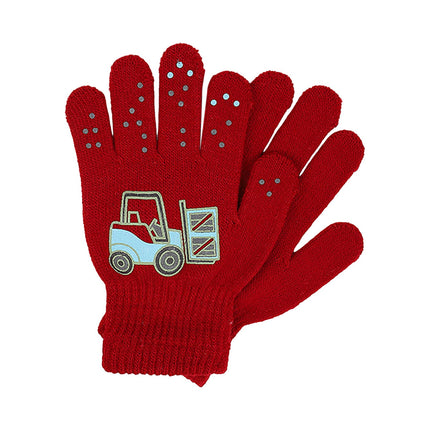 GXWEA Gloves For Kids Toddler Skis Kids Gloves Winter Gloves Thick Gloves Stretchy Warm Gloves Boys Girls 6-24 Months 5-12 years AHA4 kids snow gloves Red.