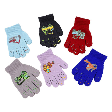 GXWEA Gloves For Kids Toddler Skis Kids Gloves Winter Gloves Thick Gloves Stretchy Warm Gloves Boys Girls 6-24 Months 5-12 years AHA4 kids snow gloves Red.